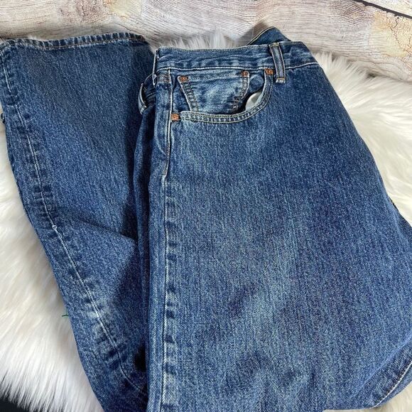 Levi's Vintage 501 Jeans Dark Wash Sz 40 X 30 - Picture 2 of 7